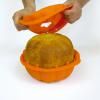 Moule à gâteau bundt PUMPKIN, orange, silicone, Lékué