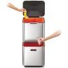 Poubelle TOTEM MAX 30060 60 l, pour tri sélectif, inox, Joseph Joseph