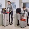 Poubelle TOTEM MAX 30060 60 l, pour tri sélectif, inox, Joseph Joseph