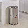 Poubelle TOTEM COMPACT 30063 40 l, pour tri sélectif, graphite, Joseph Joseph