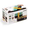 Lunchbox TO GO 2 x 500 ml, double, turquoise/noir, Lékué