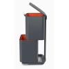 Poubelle TOTEM MAX 30062 60 l, pour tri sélectif, graphite, Joseph Joseph