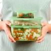Boîte de conservation pour aliments REUSE ET REDUCE, set de 3 pc, vert, silicone, Lékué