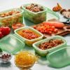 Boîte de conservation pour aliments REUSE ET REDUCE, set de 3 pc, vert, silicone, Lékué