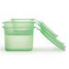 Boîte de conservation pour aliments REUSE ET REDUCE, set de 3 pc, vert, silicone, Lékué