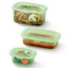 Boîte de conservation pour aliments REUSE ET REDUCE, set de 3 pc, vert, silicone, Lékué