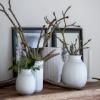 Vase 31 cm, blanc, porcelaine, Lyngby