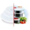 Couvercles INGENIO L9019222, set de 3 pc, pour la conservation des aliments, plastique, Tefal