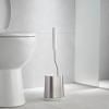 Support brosse à toilette FLEX LITE 70561, blanc / argent, silicone, Joseph Joseph