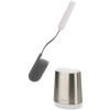 Support brosse à toilette FLEX LITE 70561, blanc / argent, silicone, Joseph Joseph