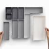 Organisateur de tiroirs de cuisine BLOX 85200, set de 10 pc, gris, Joseph Joseph