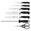 Set de bloc à couteaux FOUR STAR , 8 pièces, avec fusil d'affûtage et ciseaux, Zwilling