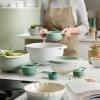 Bol de cuisine en set NEST 40112, 9 pièces, avec passoire et tasses à mesurer, gris / vert, Joseph Joseph