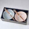 Bol ASANOHA DESIGN , set de 2 pièces, 500 ml, avec baguettes, MIJ