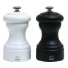 Set de moulins à sel et poivre BISTRO 10 cm, noir/blanc, bois de hêtre, Peugeot