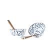 Bol BLUE DRAGONFLY , set de 2 pièces, 500 ml, avec baguettes, MIJ
