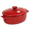 Pot ovale avec un couvercle DANS 6 je suis rouge Bourgogne Emile Henry