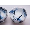 Bol BLUE & WHITE 350 ml, set de 2 pc, avec baguettes, MIJ
