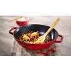 Wok 30 cm, avec couvercle en verre, gris graphite, Staub