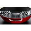 Wok 30 cm, avec couvercle en verre, gris graphite, Staub