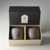 Tasses à thé SHO-CHU, set de 2 pièces, 320 ml, argent et bronze, MIJ