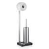 Porte-papier hygiénique avec brosse WC MENOTO, 65 cm, acier inoxydable poli, Blomus