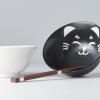 Bol CAT FACE DESIGN 400 ml, set de 2 pc, avec baguettes, MIJ