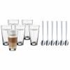 145619 2 sklenice na latte macchiato clever more sada 6 ks se lzickami wmf