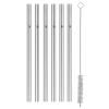 Pailles de 18 cm, set de 6 pièces, avec brosse, acier inoxydable, WMF