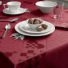Nappe de Noël NATALE 150 x 220 cm, tissé jacquard, rouge, Rosendahl