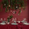 Nappe de Noël NATALE 150 x 220 cm, tissé jacquard, rouge, Rosendahl