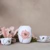 Tasse à thé avec soucoupe HAMMERSHOI POPPY, 380 ml, blanc, Kähler