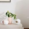 Mini vase HAMMERSHOI POPPY set de 3 pc, nude/white, Kähler
