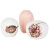 Mini vase HAMMERSHOI POPPY set de 3 pc, nude/white, Kähler