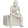 Sculture décoration d'intérieur THE REFLECTIVE ONE 14 cm, blanc, grès, Kähler