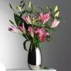 Vase ANAIS, 30 cm, argent, métal poli Philippi
