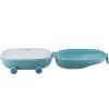 Lunchbox SNACKMOBILE, 2 compartiments, bleu, Alessi