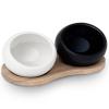 Salière et poivrière 6,5 cm, blanc/noir, Rosendahl