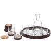 Verres à whisky THE PEAKS, carafe à whisky, sous-verres et plateau en set, 14 pcs, Liiton
