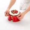 Moule rond 15 cm, rouge, silicone, Lékué