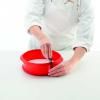 Moule rond 23 cm, rouge, silicone, Lékué