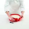 Moule rond 23 cm, rouge, silicone, Lékué