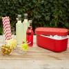 Seau à glaçons ICE BOX avec moules à glaçons, 1,8 l, rouge, Lékué