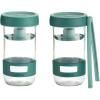 Récipients de saumurage, set de 2 pc, vert, Lékué