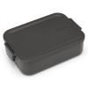 Lunchbox MAKE & TAKE BENTO 1,1 l, gris foncé, Brabantia