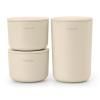 Ensemble de rangements de salle de bain RENEW 3 pcs, beige doux, Brabantia