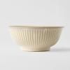 Bol udon RIDGED ALABASTER 18 cm, MIJ