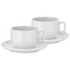 Tasse à café avec soucoupe BARISTA, set de 2 pc, 160 ml, blanc, WMF
