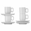 Tasse à espresso avec soucoupe BARISTA, set de 2 pc, blanc, WMF
