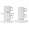 Tasse à café avec soucoupe BARISTA, set de 2 pc, blanc, WMF